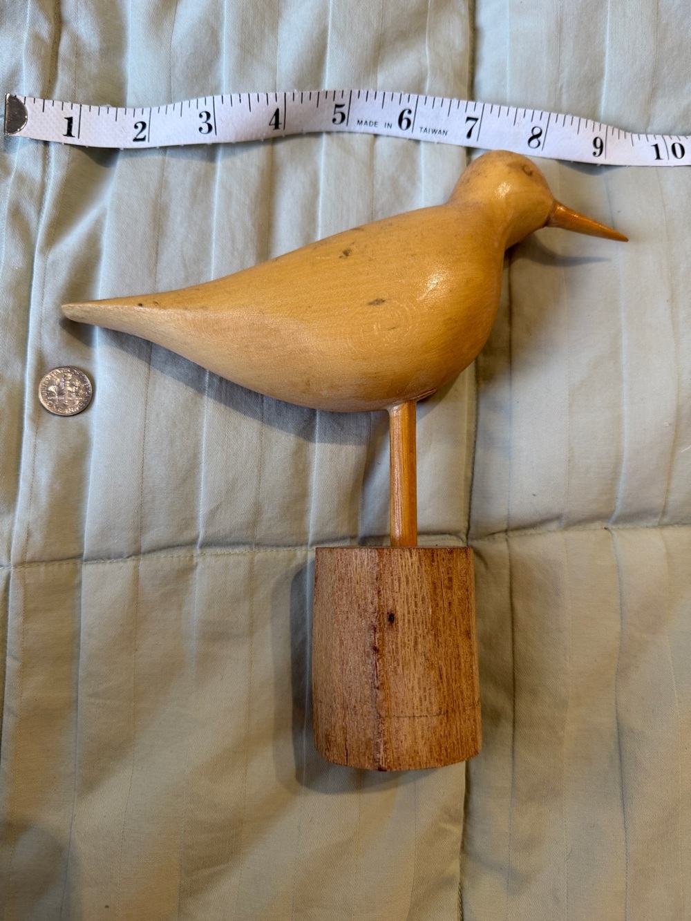 Handcrafted Wooden Bird Décor - Natural Wood Finish
